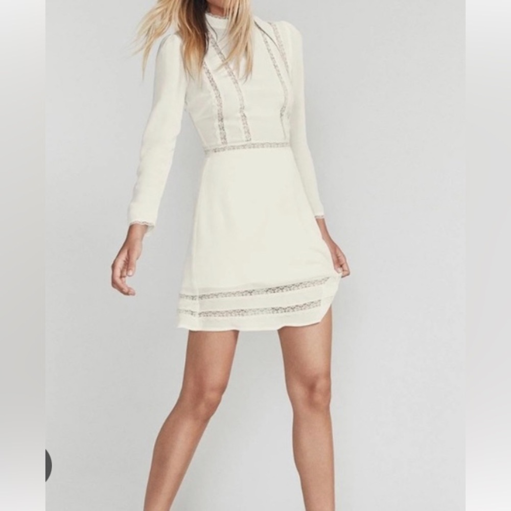 Reformation ❣️ white lace Florence dress spring/summer dress. NWT!